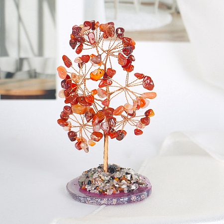 Natural Carnelian Chips Tree Decorations PW-WG19957-06-1