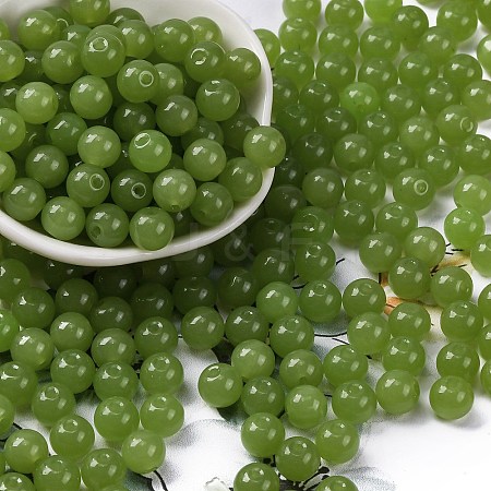 Imitation Jade Glass Seed Beads SEED-Z004-J8MM-03-1