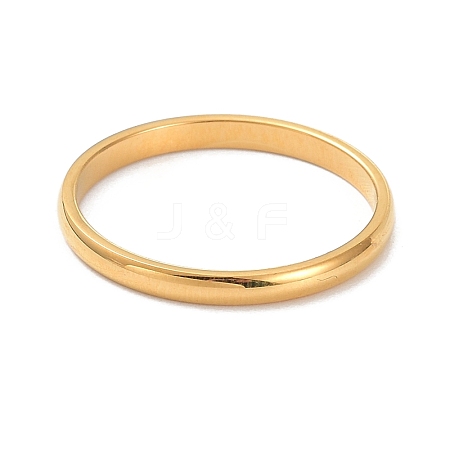 2mm Polished Plain Dome Finger Ring for Girl Women RJEW-C012-05A-G-1