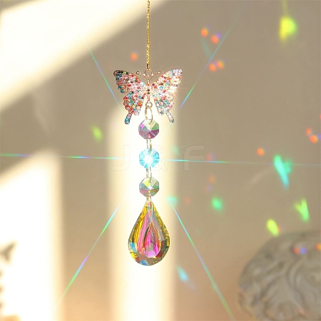 Alloy Rhinestones Hanging Ornaments PW-WG64A37-04-1