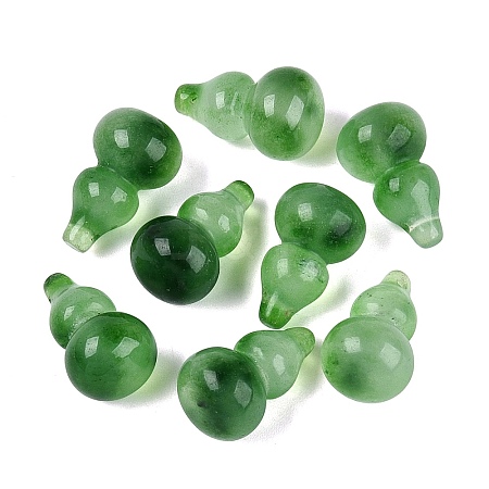 Dyed Natural White Jade Pendants G-Q601-42B-1