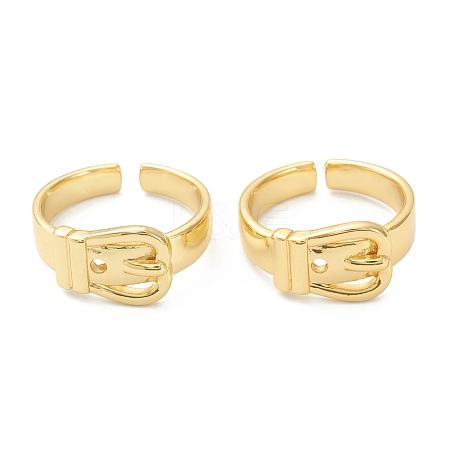 Brass Cuff Rings RJEW-A001-07G-1