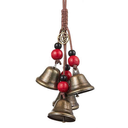 Iron Bell Pendant Decoration HJEW-JM02472-1