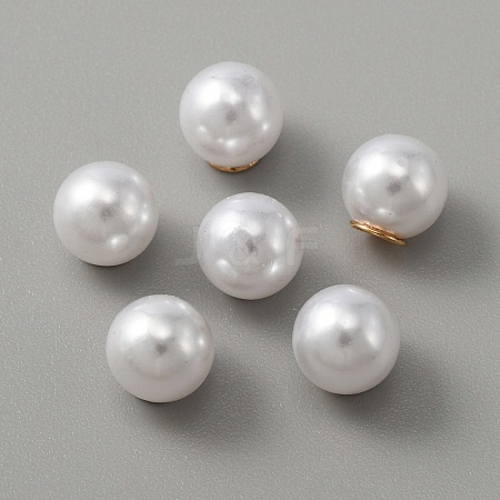 Resin Imitation Pearl Earring Nuts FIND-TAC0005-47-1