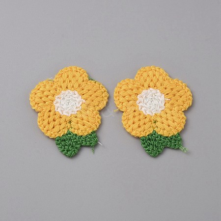 Crochet Flower Appliques DIY-WH0502-05E-1