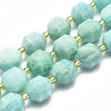 Natural Amazonite Beads Strands G-K303-A07-10mm-1