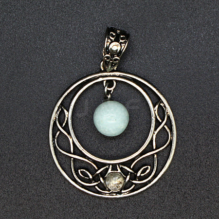 Natural Amazonite Pendants PW-WG86A18-06-1