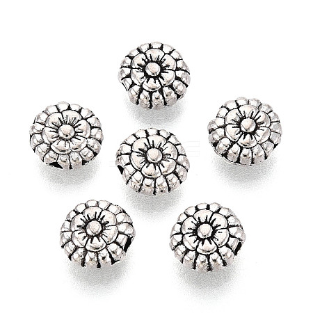 Tibetan Style Alloy Beads TIBEB-T004-12AS-1