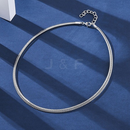 304 Stainless Steel Chain Necklaces NJEW-A041-01P-1