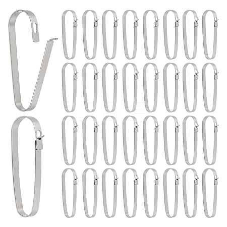 304 Stainless Steel Keychain Clasp Findings STAS-WH0072-03P-1