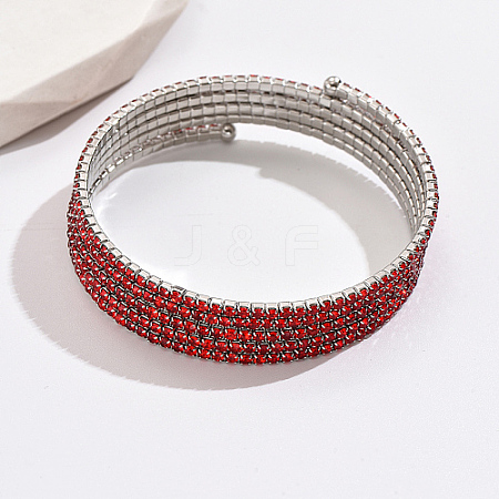 Platinum Brass Multi Layer Wrap Bracelets RM1445-1-1