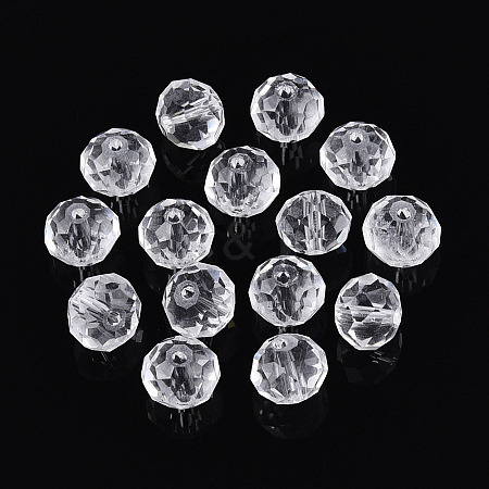 Baking Paint Transparent Glass Beads X1-GLAA-N011-10mm-02-1
