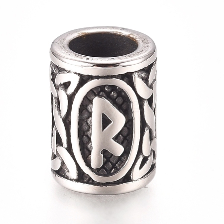 304 Stainless Steel European Beads OPDL-G010-06AS-02R-1