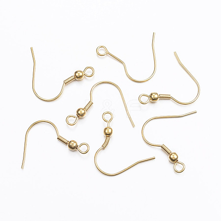304 Stainless Steel Earring Hooks X1-STAS-L187-03G-1