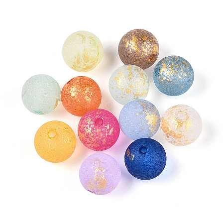 Baking Paint Glass Beads DGLA-N014-8mm-01-1