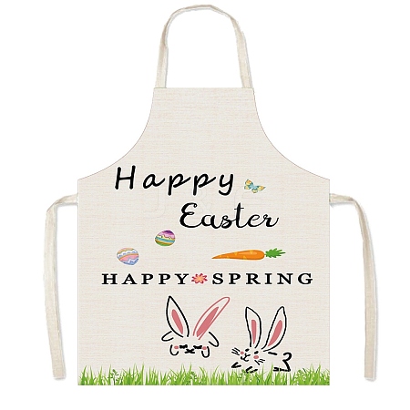 Easter Theme Polyester Sleeveless Apron PW-WG75993-20-1