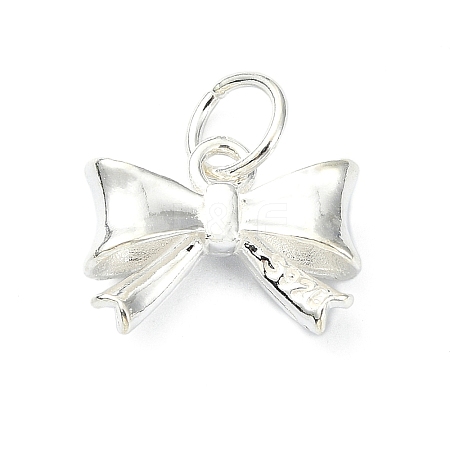 925 Sterling Silver Bowknot Charms STER-M119-05A-S-1