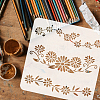 PET Hollow Out Drawing Painting Stencils DIY-WH0391-0057-3