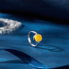 1Pc 925 Sterling Silver Adjustable Ring Components STER-BC0003-97F-P-4