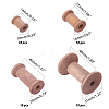  f 40Pcs 4 Style Schima Wood Sewing Embroidery Thread Spool ODIS-PH0001-33-3