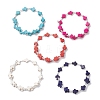 Dyed Synthetic Turquoise Beads Bangles for Women BJEW-JB11903-2