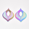 Ion Plating(IP) 304 Stainless Steel Filigree Big Pendants STAS-S108-31-2