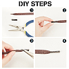   240Pcs 4 Colors DIY Shoelaces Head Repair KK-PH0003-92-6