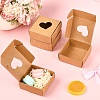 10Pcs Kraft Paper Packaging Boxes CON-YW0001-75-2