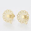 304 Stainless Steel Stud Earring Findings LS-X-STAS-S079-34A-1