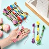 6Bundles Polyester Embroidery Floss OCOR-YW0001-25F-5