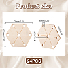 24Pcs Wood Tool for Knitting Loom Accessories TOOL-GA0001-90C-01-2