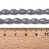 Opaque Solid Color Glass Beads Strands GLAA-N071-01A-C11-4