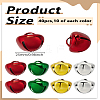 40Pcs 4 Colors Iron Bell Pendants IFIN-LP0001-35-2