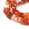 Natural Fire Crackle Agate Beads Strands G-H078-C49-6mm-04-4