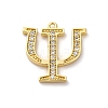 Rack Plating Brass Micro Pave Cubic Zirconia Pendant KK-H449-76G-11-1