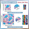 12Pcs Printed Cotton Fabric DIY-FG0008-30-2