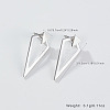 Anti-Tarnish Rhodium Plated Sterling Silver Stud Earrings EL2362-1-5