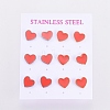 304 Stainless Steel Stud Earrings EJEW-I235-04-B-2