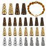 90Pcs 6 Styles Tibetan Style Apetalous Alloy Bead Cone FIND-PH0021-18-1