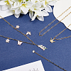 6Pcs 304 Stainless Steel Paperclip Chain Necklaces NJEW-SC0001-57A-G-3