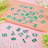 36Pcs 2 Sets 2 Styles Letter A~Z & Number 0~9 Polyester Embroidery Sew On Patches Sets PATC-TA0001-55C-4