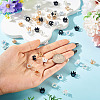 48Pcs 4 Colors Tibetan Style Alloy Europran Beads FIND-TA0010-46-7