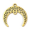 201 Stainless Steel Hollow Connector Charms STAS-E200-07G-1