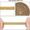 Metallic Centipede Braid Lace Trimming OCOR-WH0058-02G-3