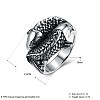 Men's Stainless Steel Finger Rings RJEW-BB29815-11-6