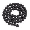 2 Strands 2 Styles Natural Black Onyx(Dyed & Heated) Beads Strands G-TA0003-52-6mm-4