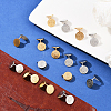 16Pcs 2 Colors 304 Stainless Steel Vortex Cuff Earrings EJEW-SC0001-87-5