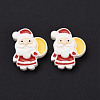 Christmas Theme Opaque Resin Cabochons RESI-G029-A10-2