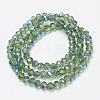 Electroplate Glass Beads Strands EGLA-A034-T2mm-I01-2