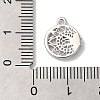 Brass Micro Pave Cubic Zirconia Charms KK-D071-02P-3